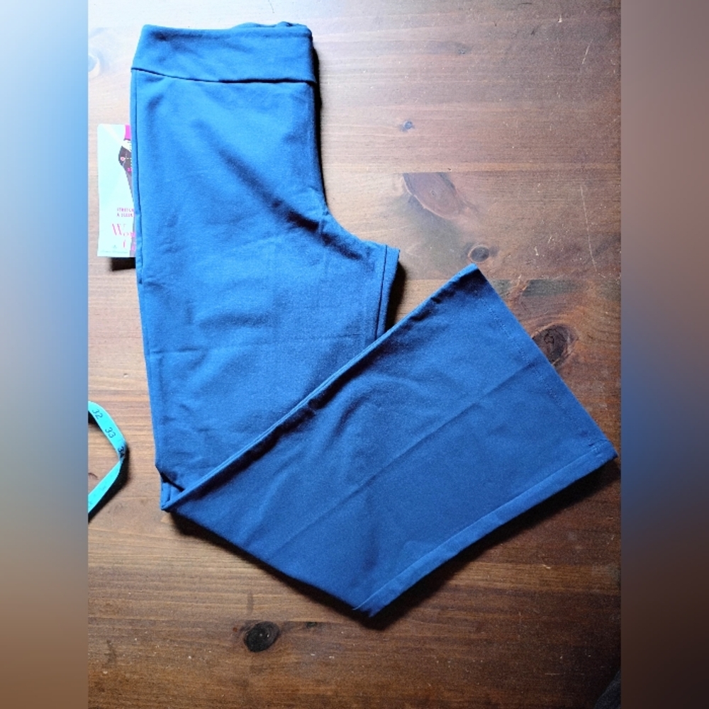 Women with Control Boot Cut Stretch Pull On Pants by Renee Greenstein